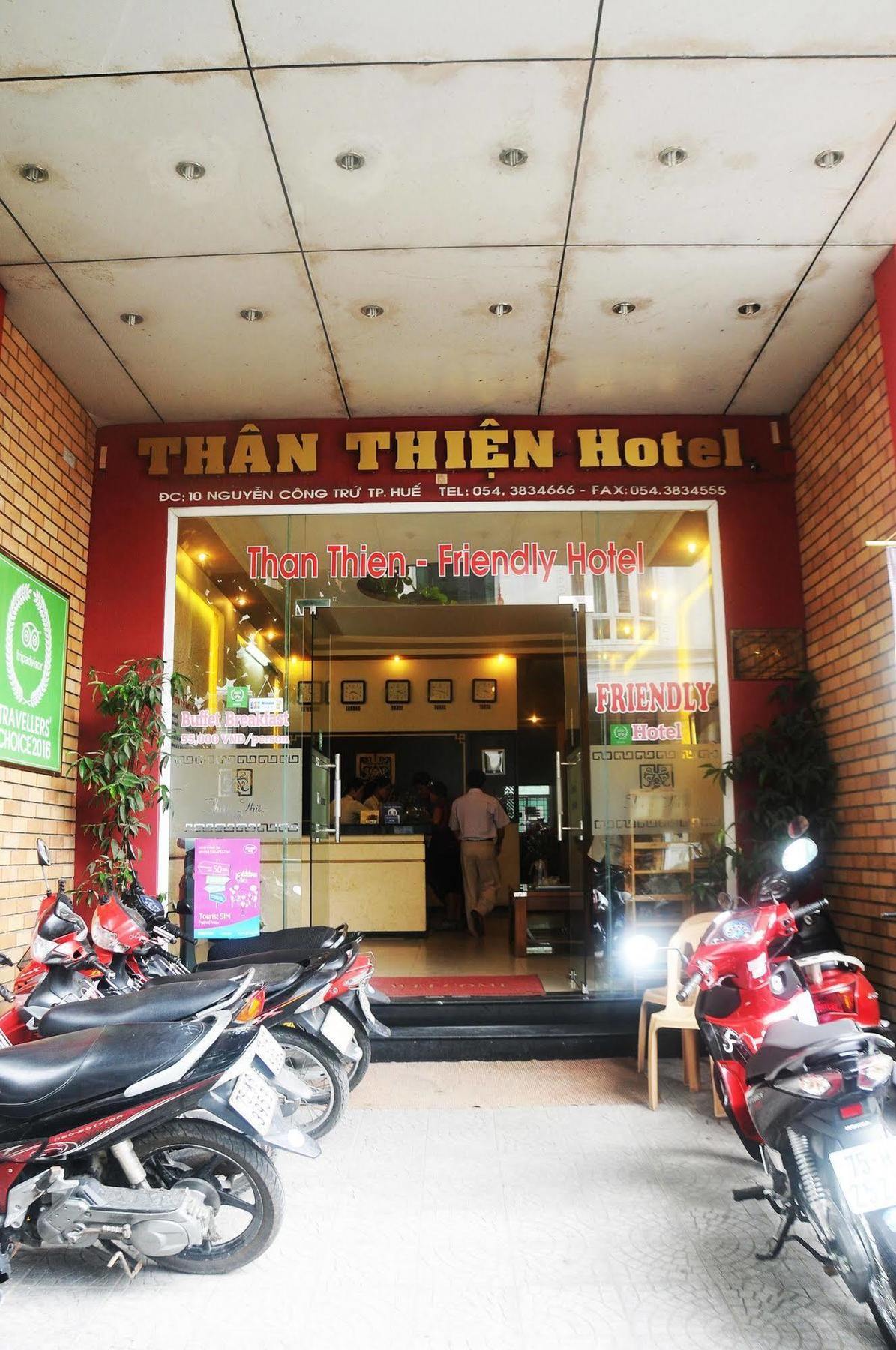 Than Thien - Friendly Hotel Hue Bagian luar foto